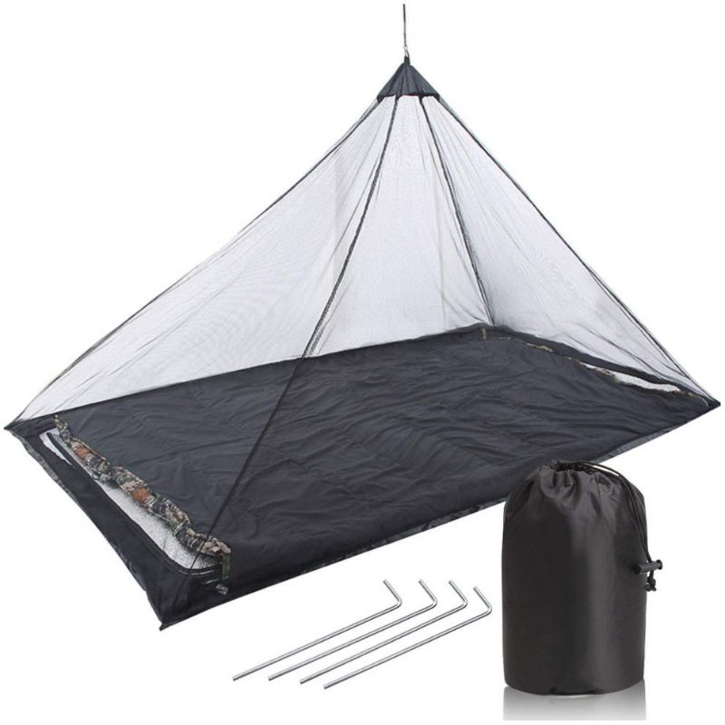 Cheap Goat Tents Outdoor CampingThicken Tent Ultralight Mosquito Repellent Mesh Net One Person Insect Bugs Shelter Pyramid Mesh Net Camping Tent   